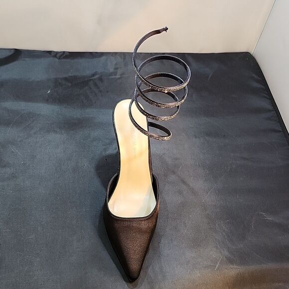 BRAND NEW WILD DIVA LOUNGS COIL WRAP ANKLE STRAP RHINESTONE EMBELLISHMEN… - Picture 13 of 14